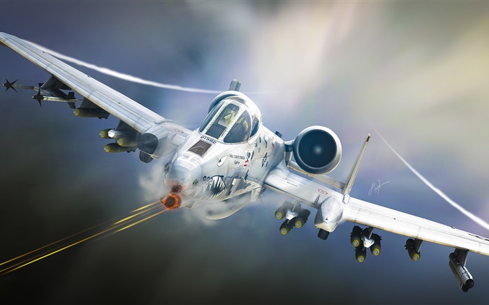 A-10 Tankbuster, 공격 항공기 배경 화면 그림