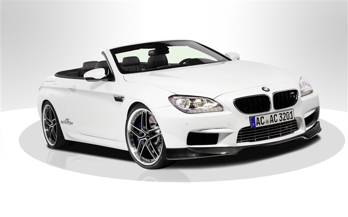 BMW M6 F13 흰색 차 배경 화면 그림