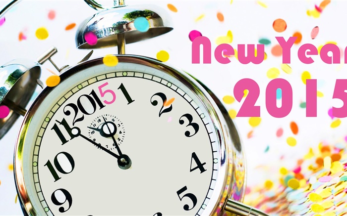 시계 및 새로운 2015 년 배경 화면 그림