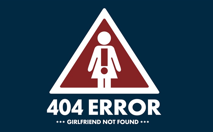 크리 에이 티브 사진, 404 오류, 여자 친구를 찾을 수 없습니다 배경 화면 그림