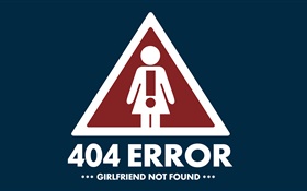 크리 에이 티브 사진, 404 오류, 여자 친구를 찾을 수 없습니다 HD 배경 화면