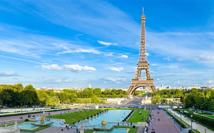 에펠 탑, 파리, 프랑스 배경 화면 그림