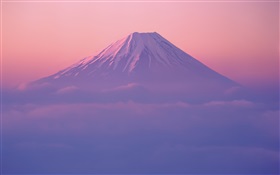 후지 산, 황혼 HD 배경 화면