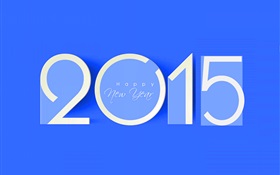 새해 복 많이 받으세요 2015 년 블루 스타일 HD 배경 화면