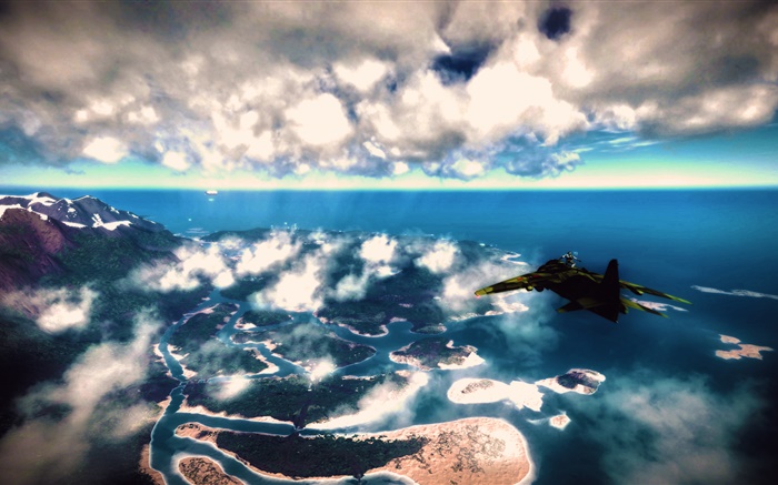 다만, 하늘에 전투기 3 원인 배경 화면 그림