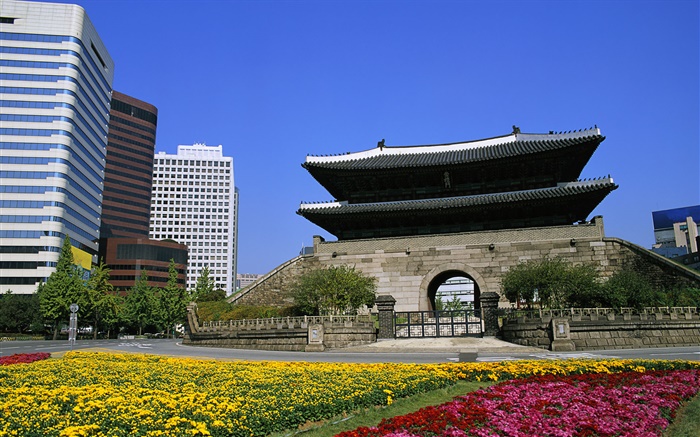 남대문, 서울, 한국 배경 화면 그림