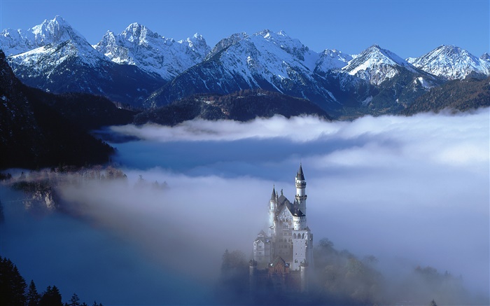 노이 슈반 슈타인 성, 독일 배경 화면 그림