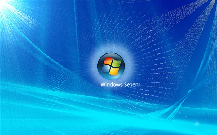 윈도우 7, 파란색 음파 배경 화면 그림