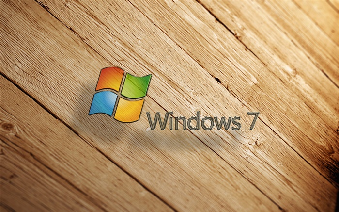 윈도우 7, 나무 보드 배경 화면 그림