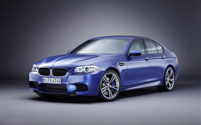 BMW M5 파란 차 배경 화면 그림