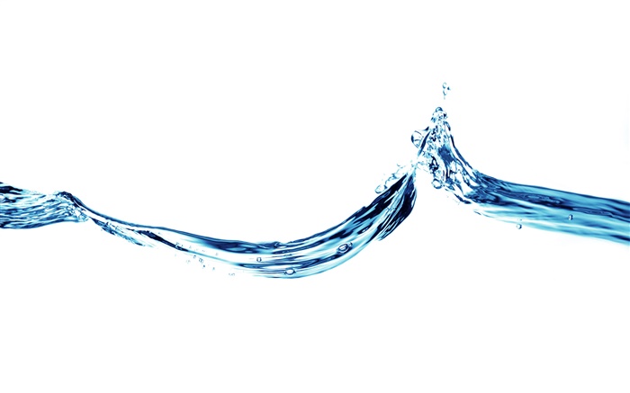 푸른 물 댄스, 흰색 배경 배경 화면 그림
