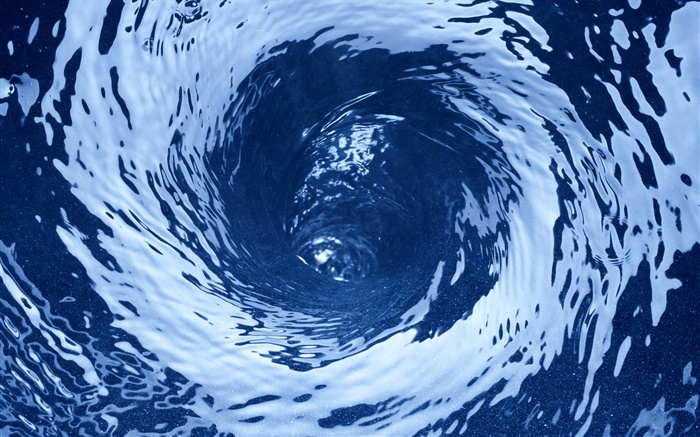 푸른 물 소용돌이 확대 배경 화면 그림