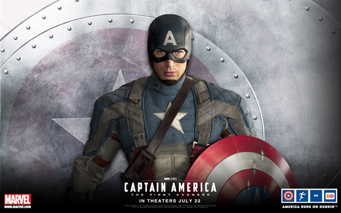 크리스 에반스, 캡틴 아메리카 배경 화면 그림