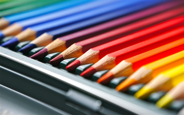 다채로운 연필 배경 화면 그림