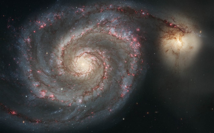 소용돌이 은하 배경 화면 그림