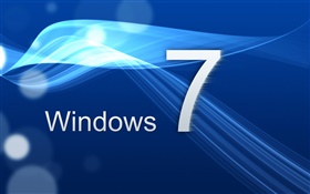 윈도우 7, 파란색 곡선 HD 배경 화면