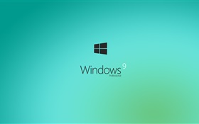 윈도우 9, 전문, 라이트 블루 HD 배경 화면