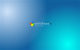 윈도우 9 시스템, 파란색 배경 HD 배경 화면