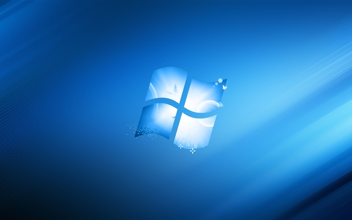 Windows 로고, 블루 스타일 배경 배경 화면 그림