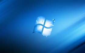 Windows 로고, 블루 스타일 배경 HD 배경 화면