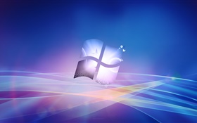 Windows 로고, 창조적 인 디자인 배경 HD 배경 화면
