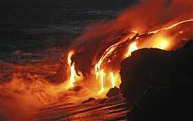 킬라 우에 아 용암 흐름, 하와이 HD 배경 화면