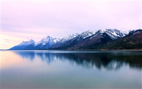 Teton 범위, 호수, 와이오밍, 미국 HD 배경 화면