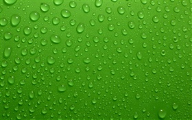 물 방울, 녹색 배경