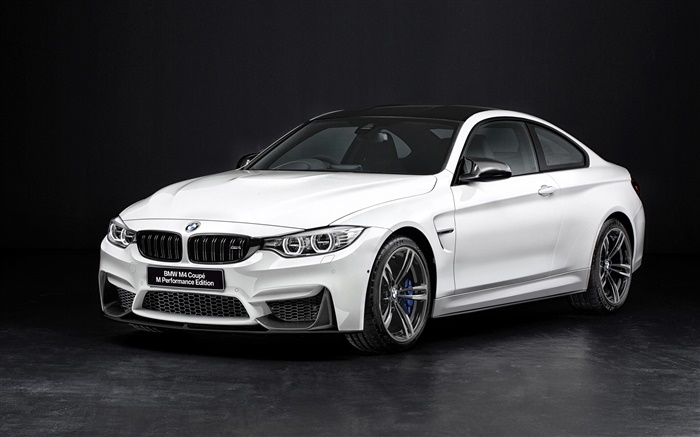 2015 BMW M4 F82 흰색 차 배경 화면 그림