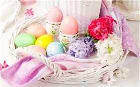 부활절 달걀, 꽃, 봄, 장식