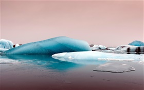 바다, 얼음, 파랑 HD 배경 화면