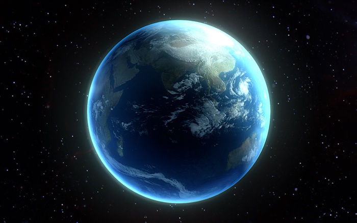 아름다운 행성, 푸른 지구 배경 화면 그림