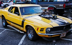 1970 포드 머스탱 근육 자동차, 노란색