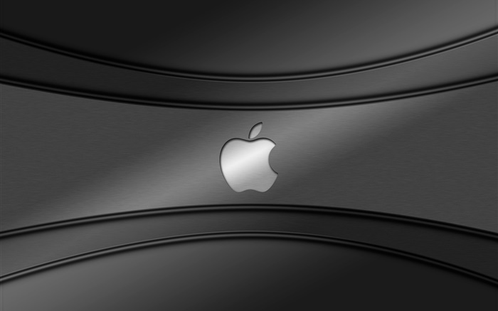 Apple 로고, 회색 배경 배경 화면 그림