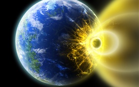 지구와 충돌 소행성, 파괴
