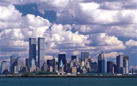 911 전에, 트윈 타워, 맨하탄, 미국 HD 배경 화면