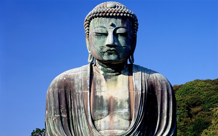 부처님 동상 배경 화면 그림