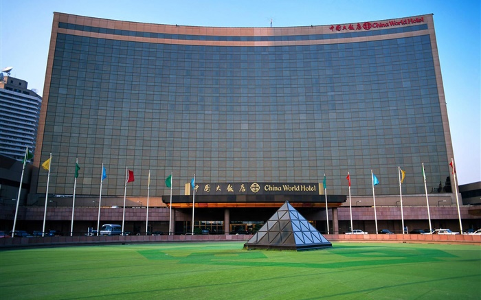 중국 월드 호텔, 베이징, 중국 배경 화면 그림