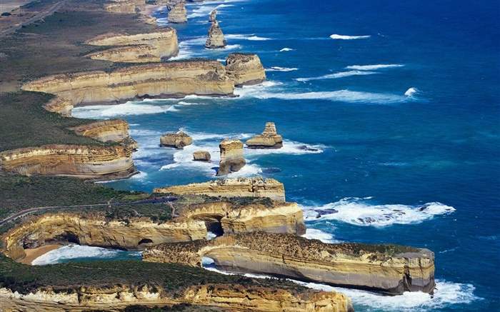 해안, 바다, 호주 배경 화면 그림