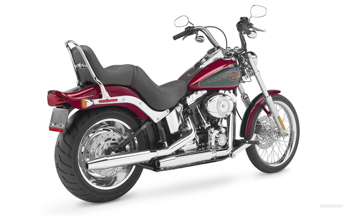할리 데이비슨 오토바이, 빨간색과 검은 색 배경 화면 그림