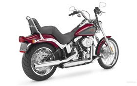 할리 데이비슨 오토바이, 빨간색과 검은 색 HD 배경 화면