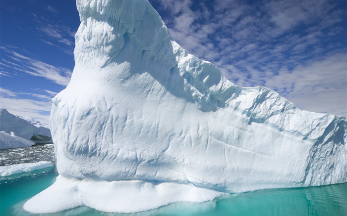 빙산, 바다 배경 화면 그림