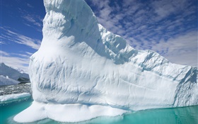 빙산, 바다 HD 배경 화면