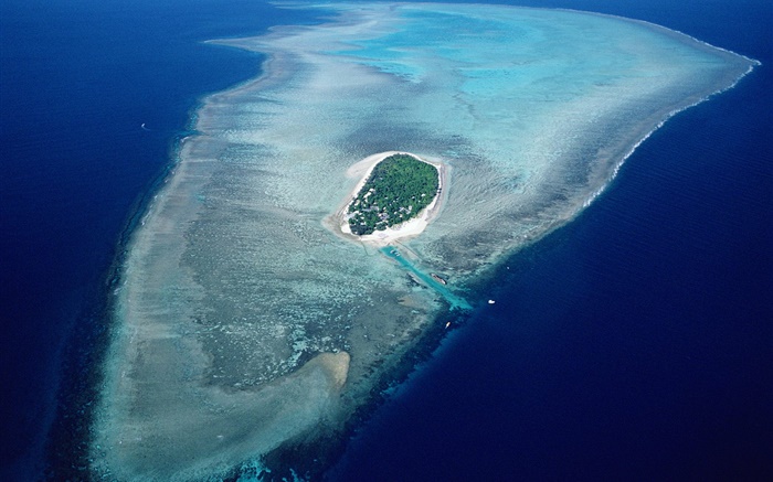 섬, 푸른 바다, 호주 배경 화면 그림