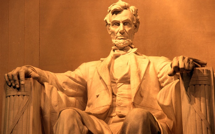 링컨 동상 배경 화면 그림
