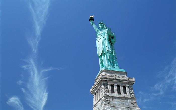 자유, 뉴욕, 미국의 동상 배경 화면 그림