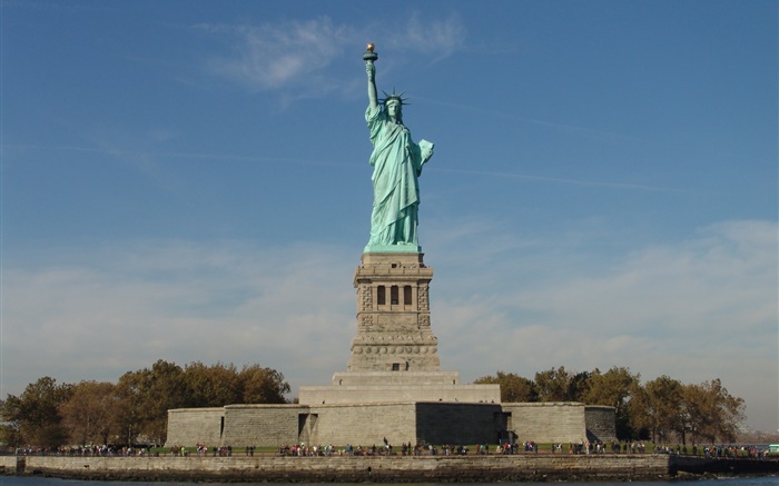자유의 여신상, 미국 관광 명소 배경 화면 그림