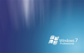 윈도우 7 프로페셔널, 추상 파란색 HD 배경 화면