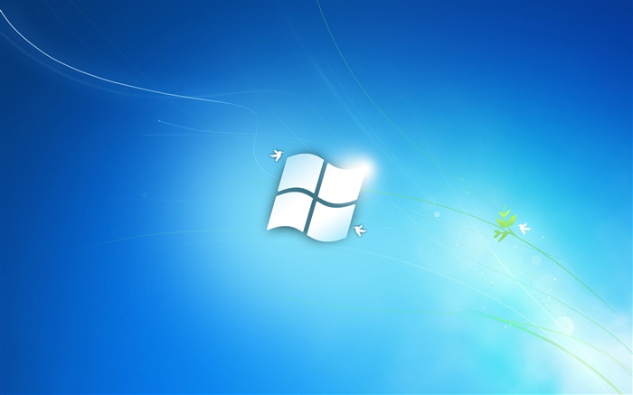 윈도우 7 클래식 블루 스타일 배경 화면 그림