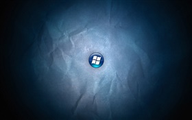 윈도우 7 로고, 파란색 배경